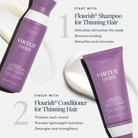 VIRTUE Flourish Hair Growth Shampoo 2 Fl Oz packaging