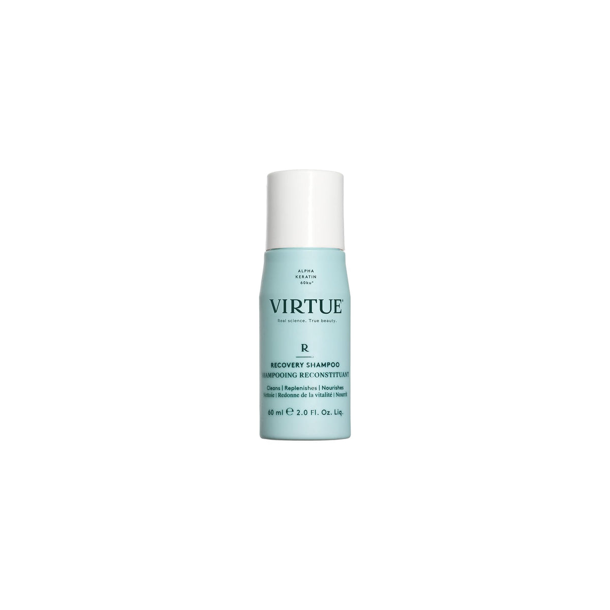 VIRTUE Recovery Shampoo 82g front view with packaging