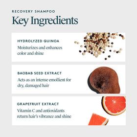 VIRTUE Recovery Shampoo 82g side view showing bottle design