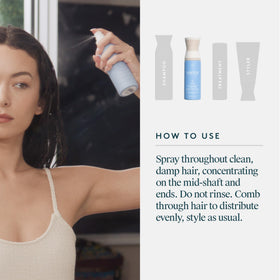 VIRTUE Refresh Leave-In Conditioner 5 Fl Oz on vanity