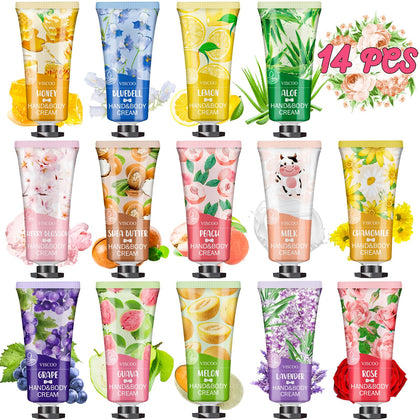 VISCOO 14 Pack Hand Cream Gift Set with various flavours