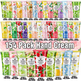 VISCOO 154 Pack Hand Cream Gift Set front view with assorted fragrances