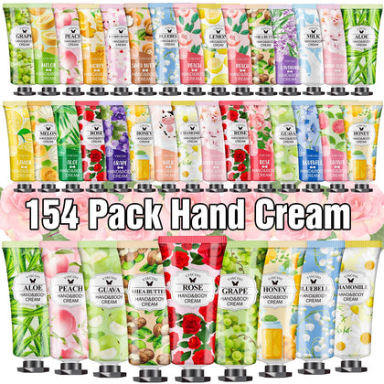 VISCOO 154 Pack Hand Cream Gift Set front view with assorted fragrances