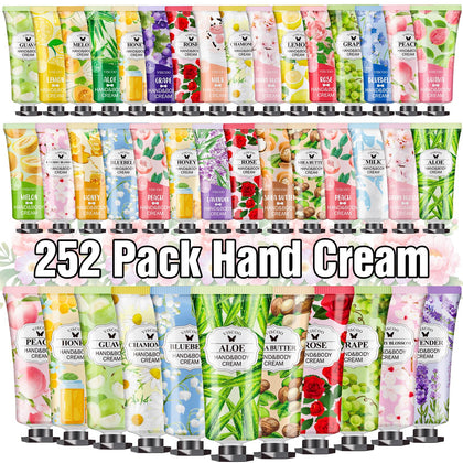 VISCOO 252 Pack Hand Cream Gift Set front view with assorted fragrances