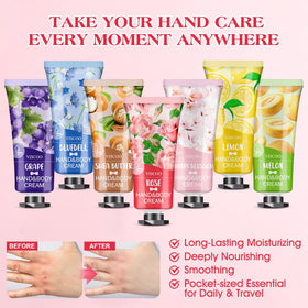 VISCOO hand cream in cherry blossom fragrance side view
