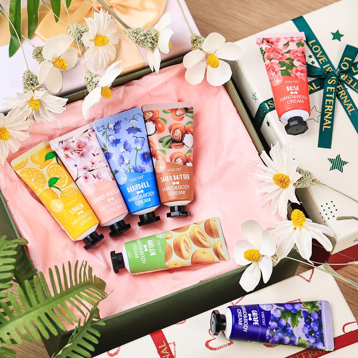 VISCOO hand cream in melon fragrance with shea butter