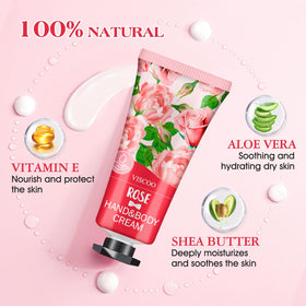 VISCOO hand cream in rose fragrance front view