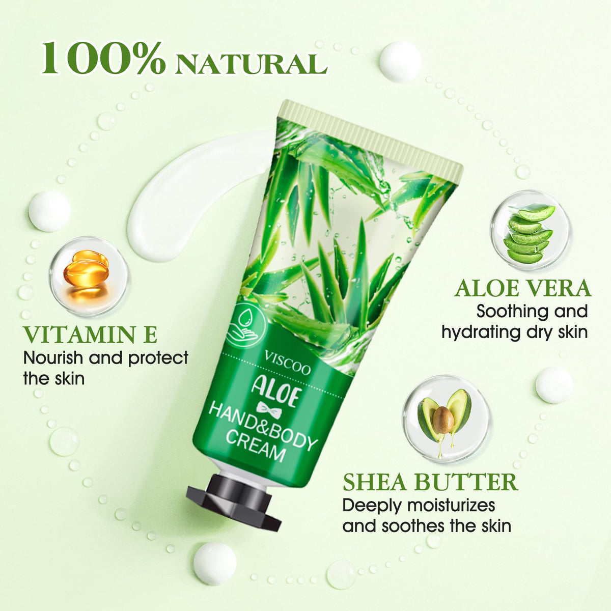 VISCOO hand creams in various scents including rose and lavender