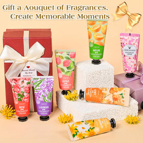 VISCOO travel-sized hand creams in a handbag