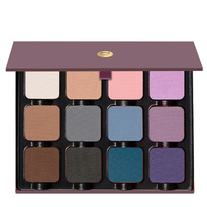 Viseart Petites Pro Luxe Eyeshadow Palette front view with cool matte shades