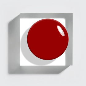Vishine Gel Nail Polish Blood Red close-up of brush