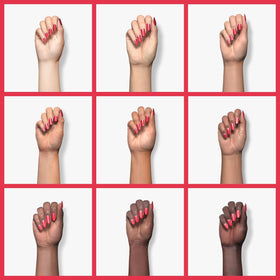 Vishine Gel Nail Polish Coral Pink 15ml application on nails