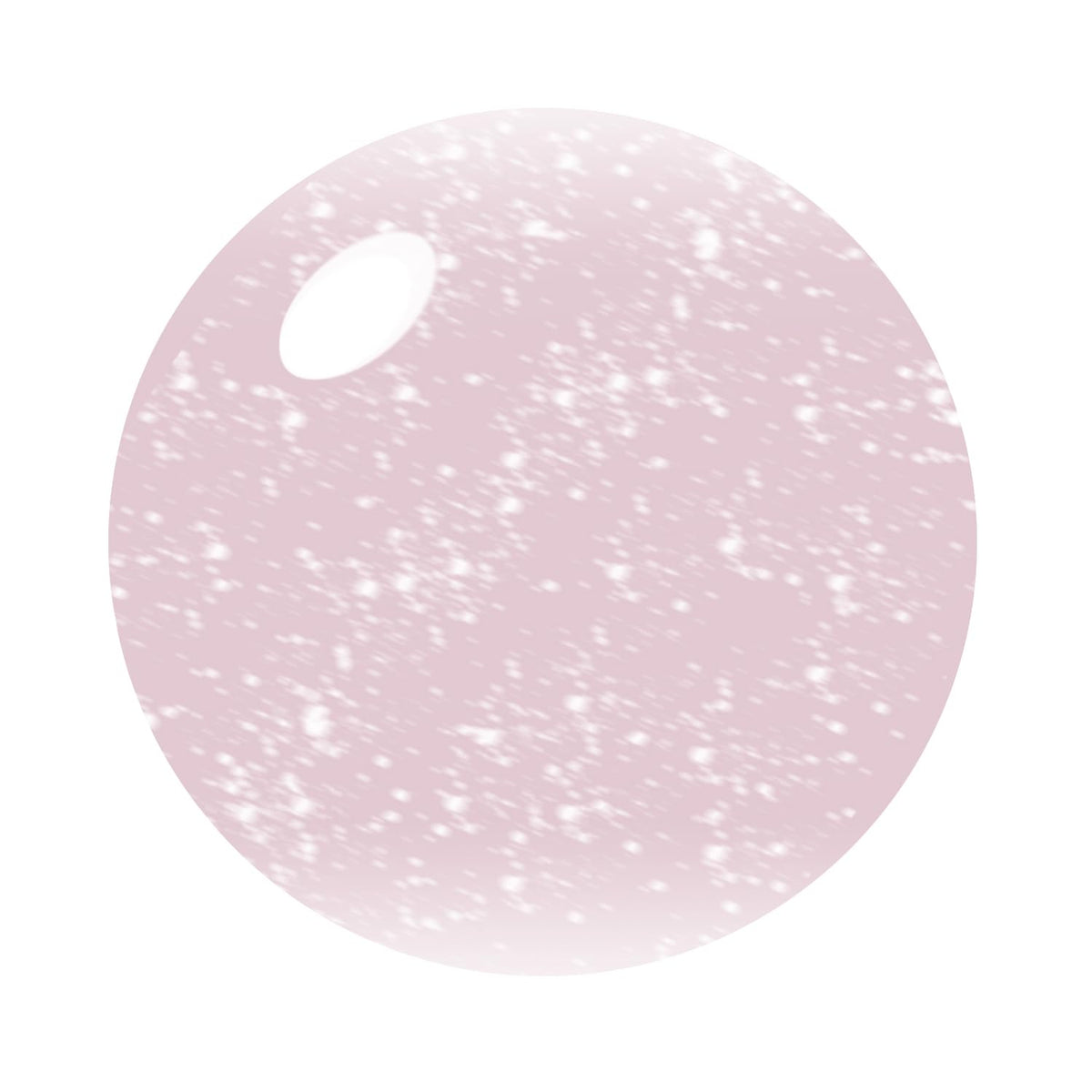 Vishine Gel Polish 15ml sheer glitter pink applied on nails