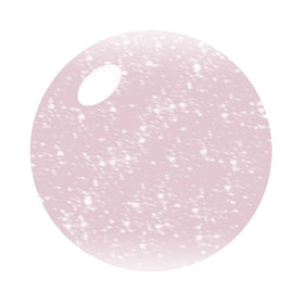 Vishine Gel Polish 15ml sheer glitter pink applied on nails
