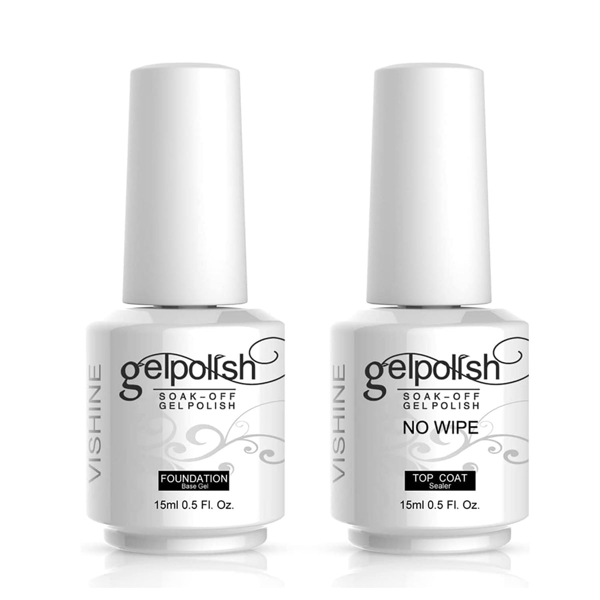 Vishine Gel Polish Base Coat 15ml bottle front view