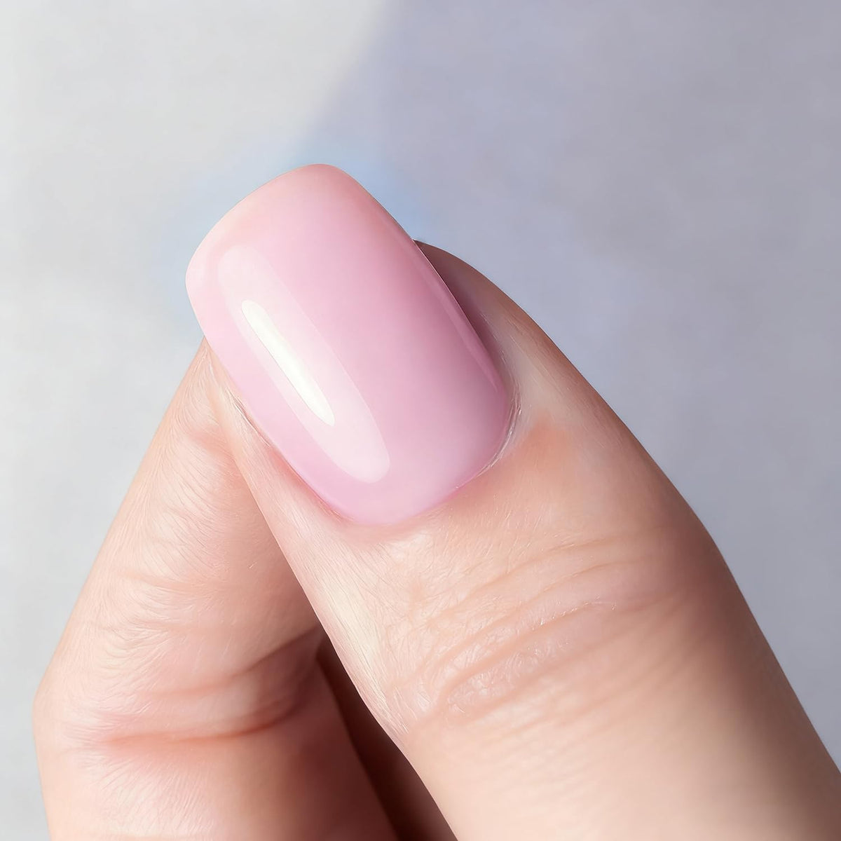 Vishine Jelly Crystal Pink Gel Nail Polish 15ml bottle back view