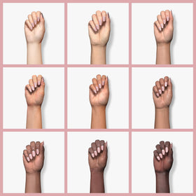 Vishine Jelly Milky Nude Pink Gel Nail Polish 15ml application on nails