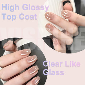 Vishine Top Coat Gel Nail Polish 15ML back view