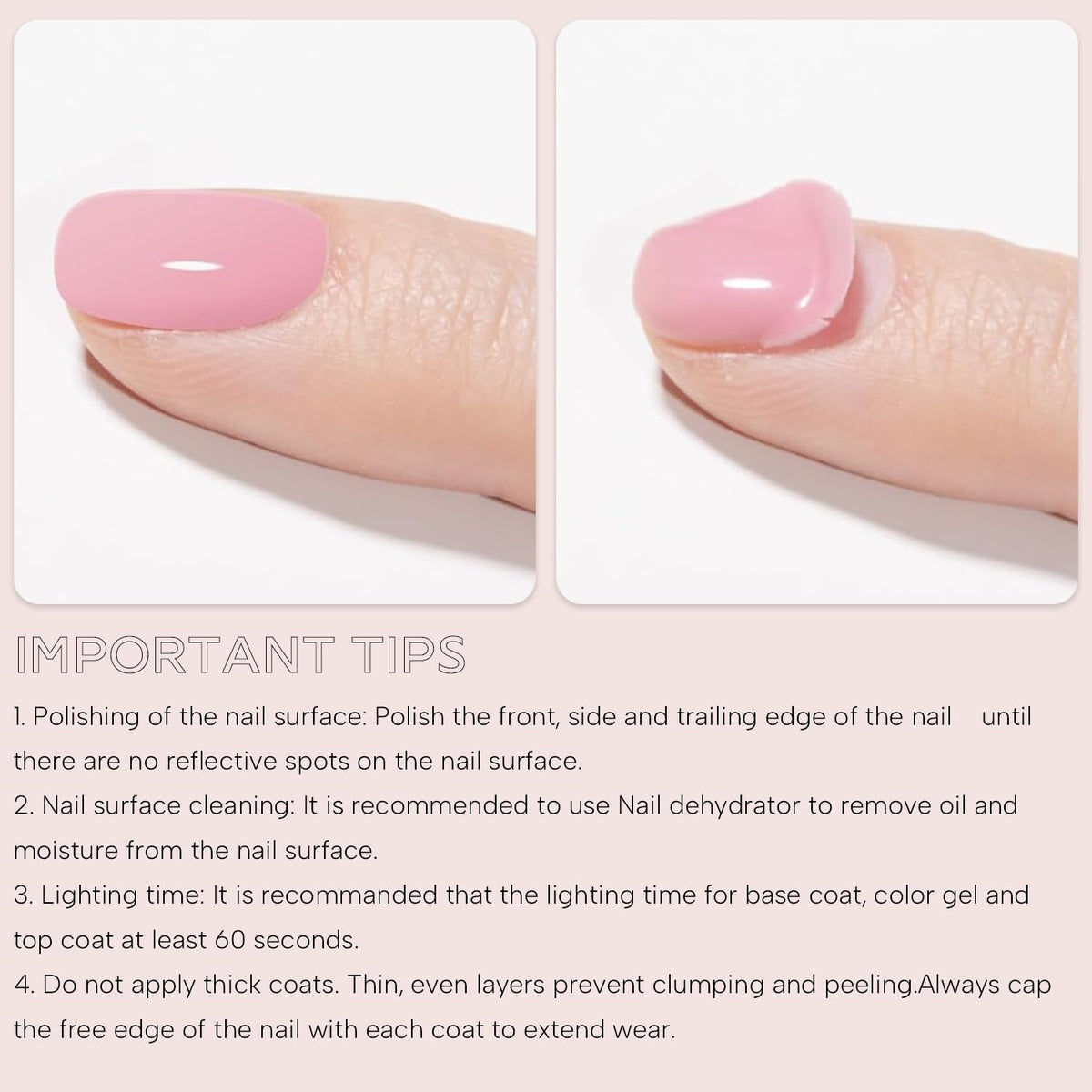 Vishine Top Coat Gel Nail Polish 15ML with nail design