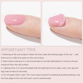 Vishine Top Coat Gel Nail Polish 15ML with nail design