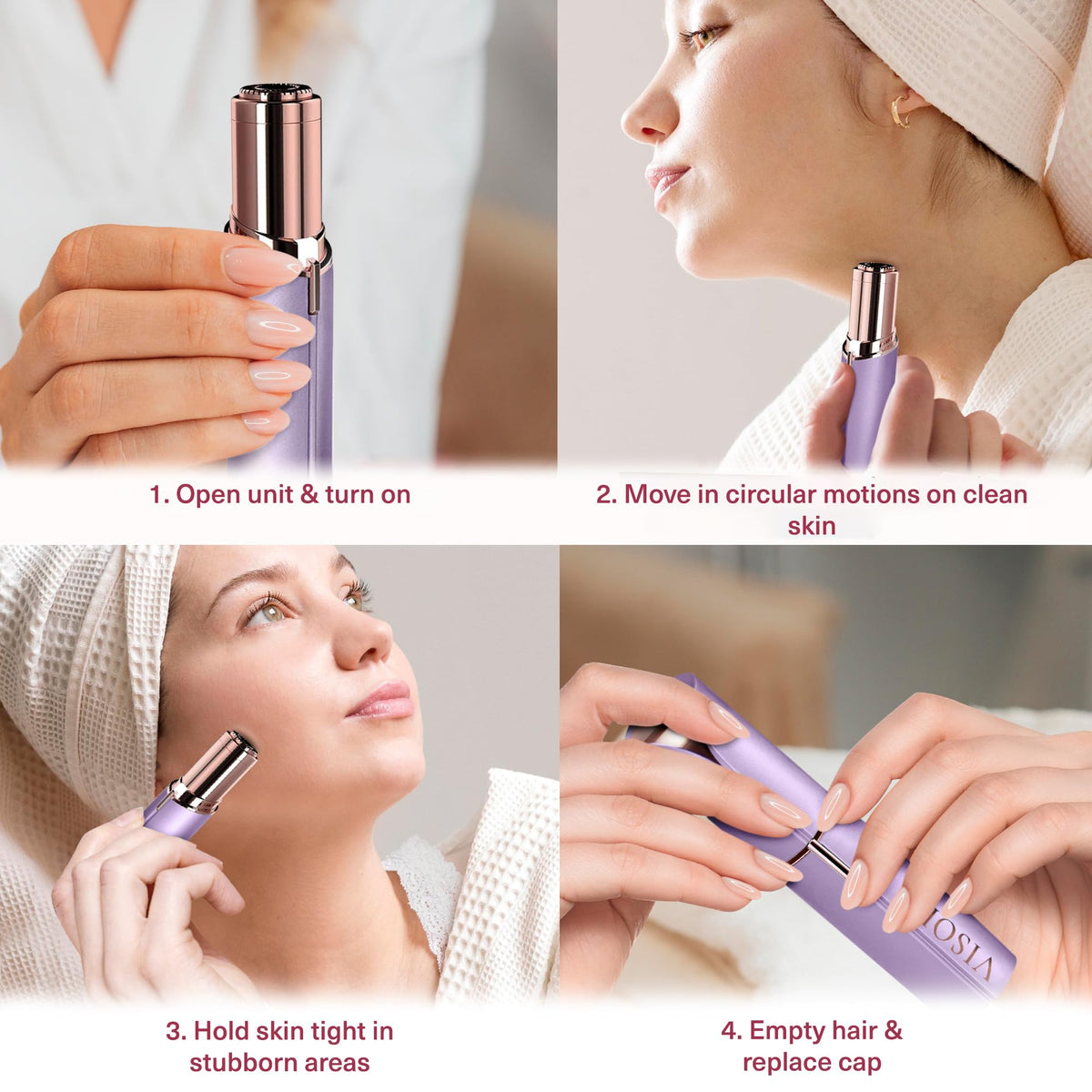 VISOFO Face Shaver for Women packaging