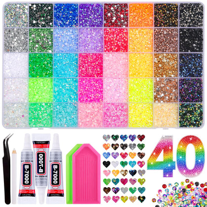 VISRIE Bedazzling Kit with 40000 rhinestones and tools