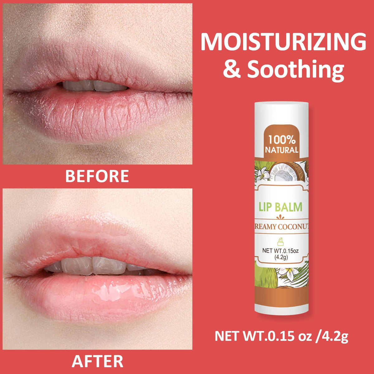 VISRIE Lip Balm Mint flavour tube close-up