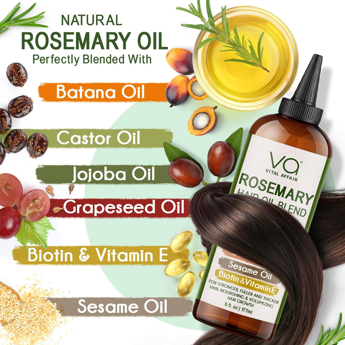 VITAL AFFAIR Rosemary Oil Blend 6 Fl Oz lifestyle scene