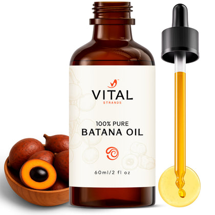 Vital Strands Batana Oil 60ml front view with packaging