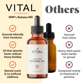 Vital Strands Batana Oil ingredients list on packaging