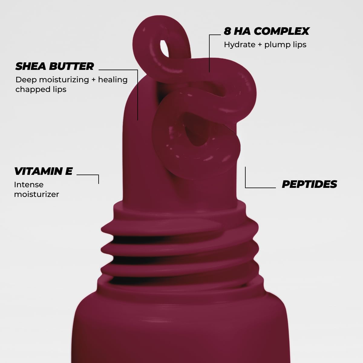 Vitamasques Lip Butter Balm Berry Jam texture close-up