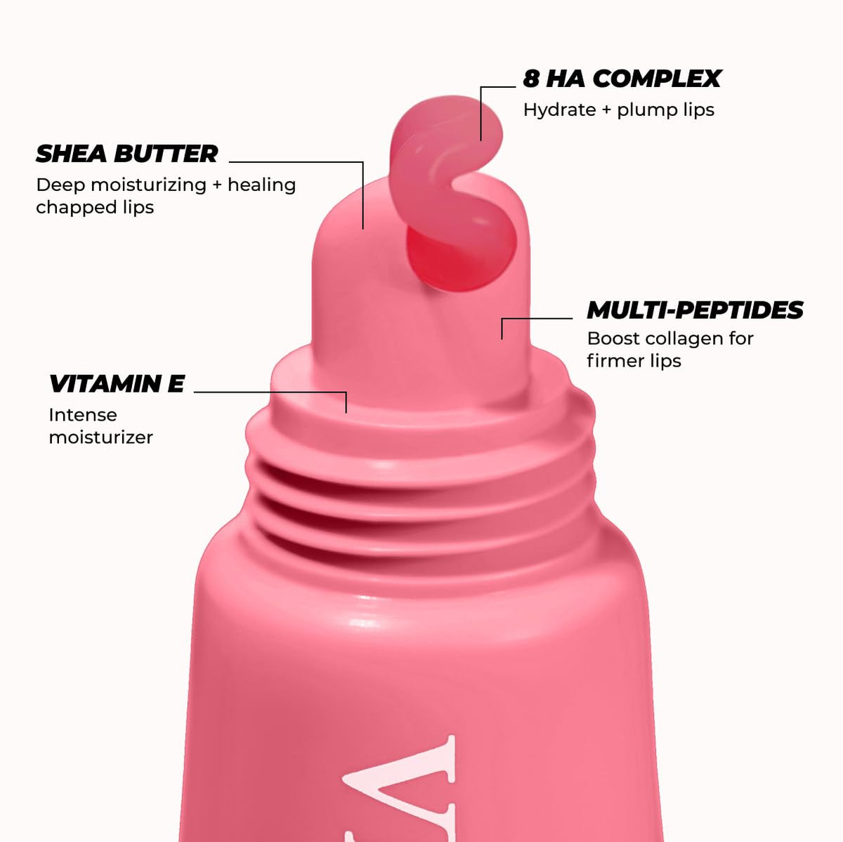 Vitamasques Lip Butter Balm Strawberry texture close-up