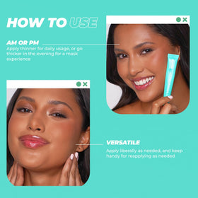 Vitamasques Lip Butter Balm Sweet Mint application on lips