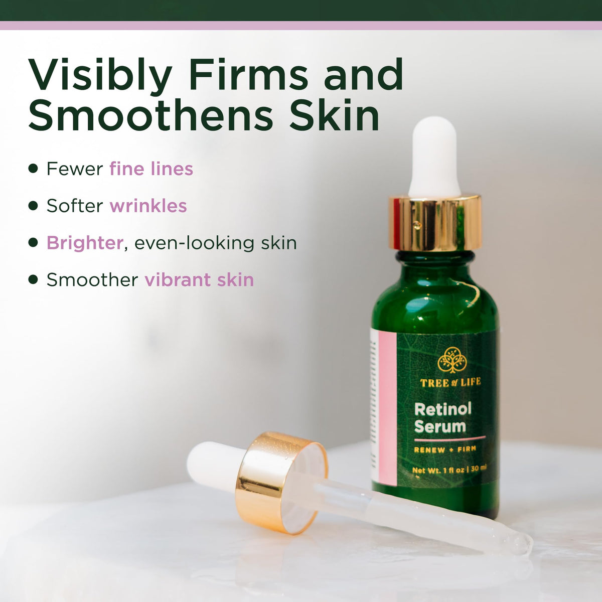 Vitamin C Serum bottle with a vibrant label from Tree of Life