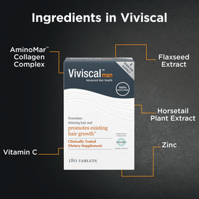 Viviscal Men's Hair Growth Supplements with natural ingredients