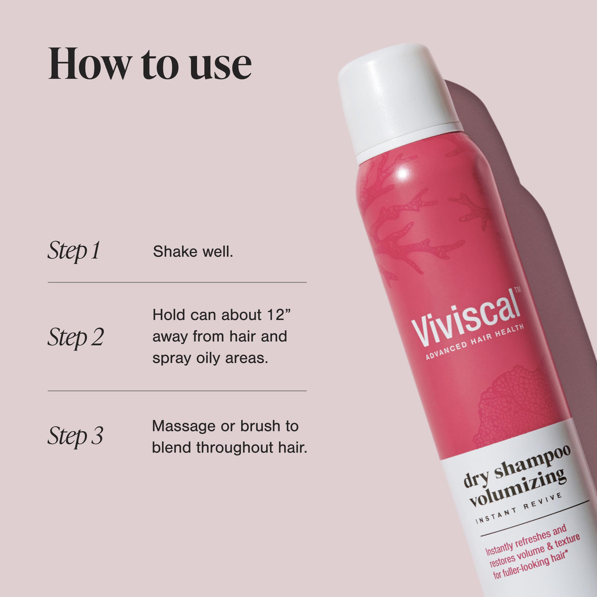 Viviscal Volumizing Dry Shampoo 3.81 oz in bathroom setting