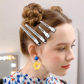 Viywicz medium duckbill hair clips in silver