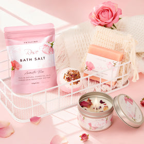 VKTASIMK Bath and Body Gift Basket side view