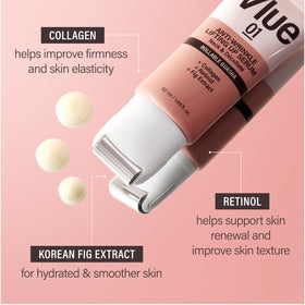 VLUE Retinol Guasha Neck Firming Cream with Guasha massage application