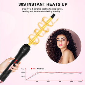 Vnina 1/2 Inch Curling Iron close-up of the barrel