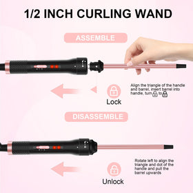 Vnina 1/2 Inch Curling Iron with packaging