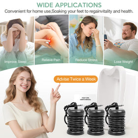 VnioLife Ionic Foot Bath Detox Machine in a relaxing home spa setup