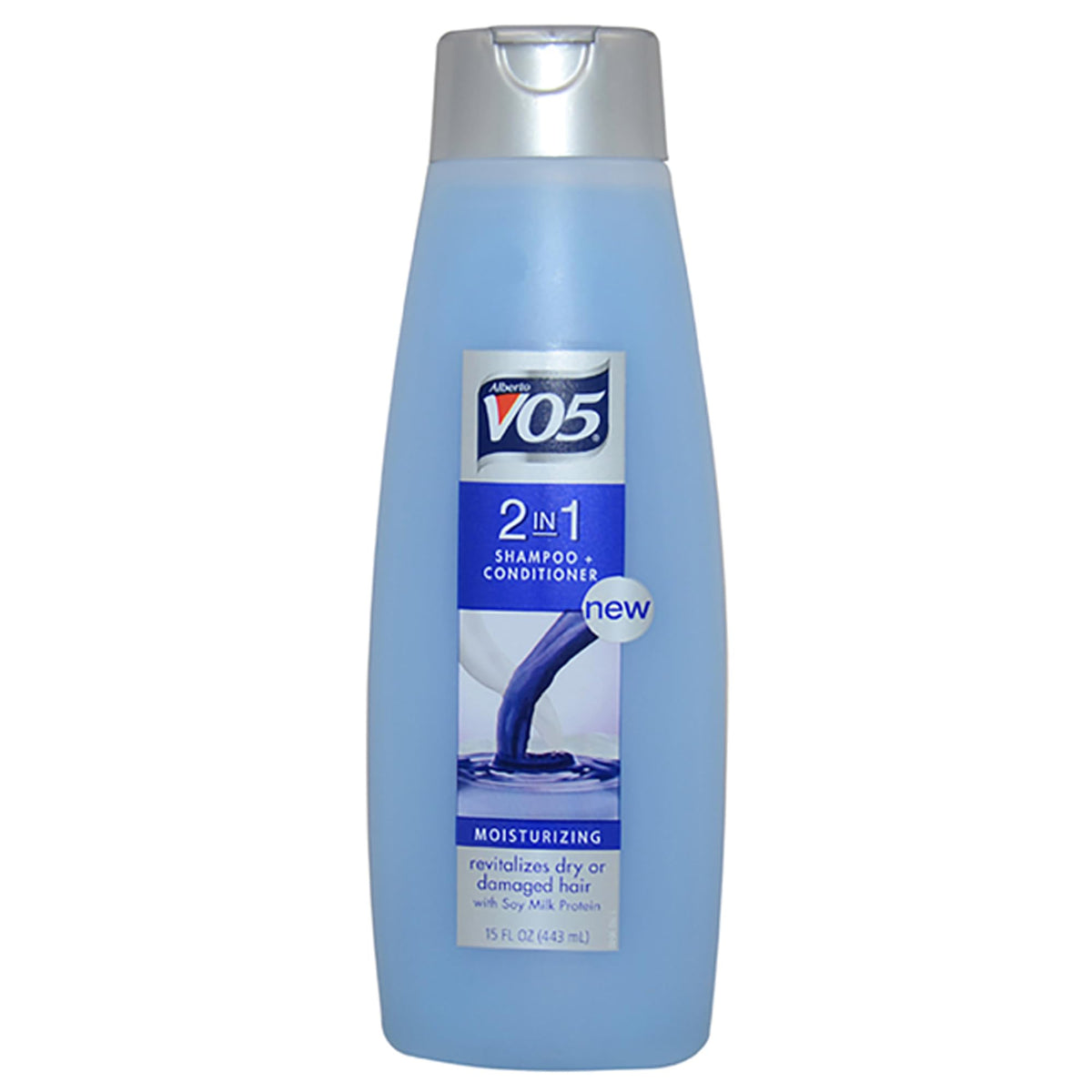 VO5 2 in 1 Moisturizing Shampoo and Conditioner 15 oz bottle front view