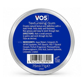 VO5 Extreme Style Texturising Gum 75ml on a styling table