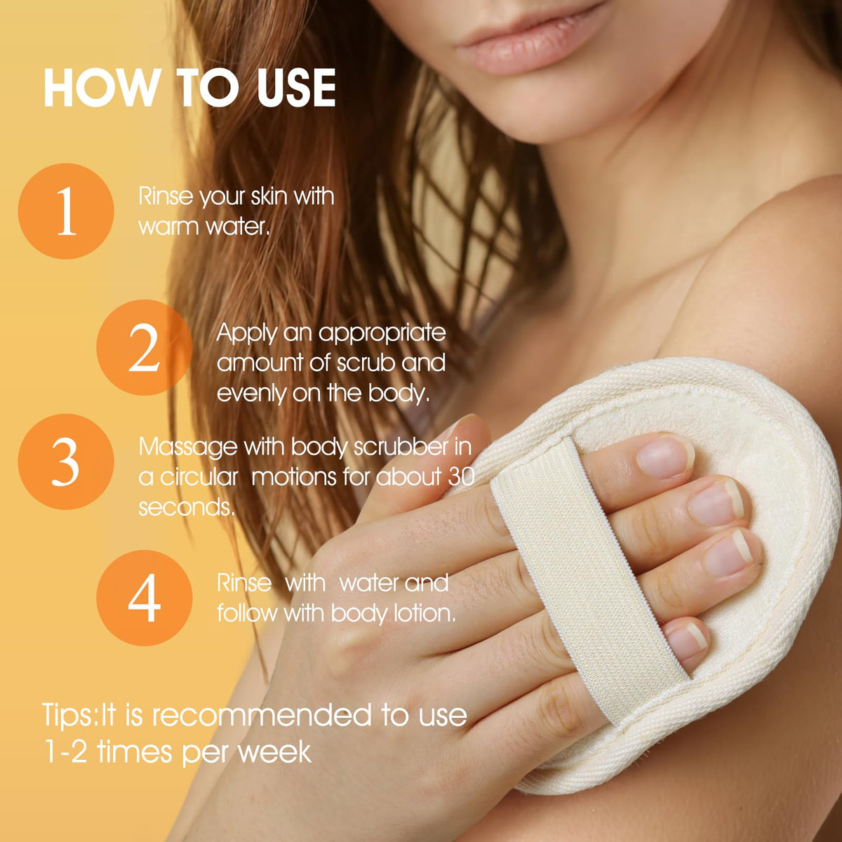 VOERUY Body Scrub application on skin