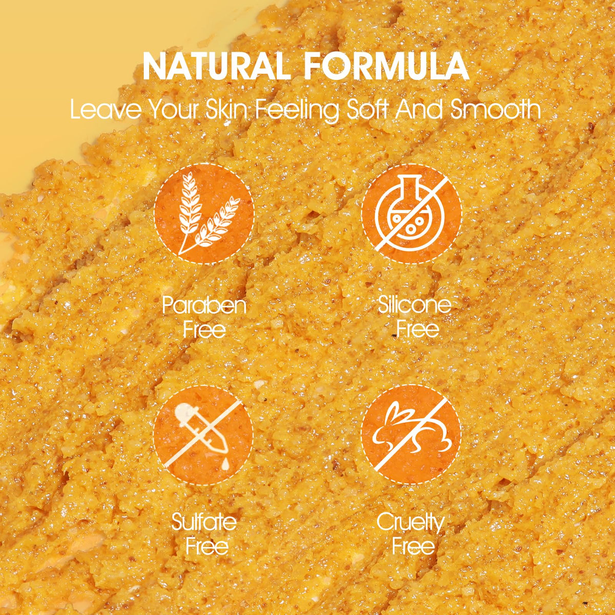 VOERUY Turmeric Scrub with coconut oil ingredients