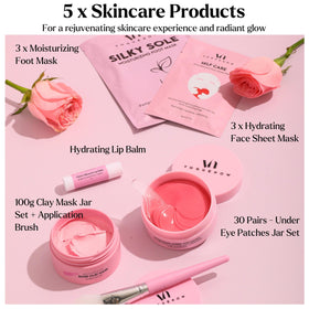 VogueNow Self Care Spa Kit with bath bomb and soap