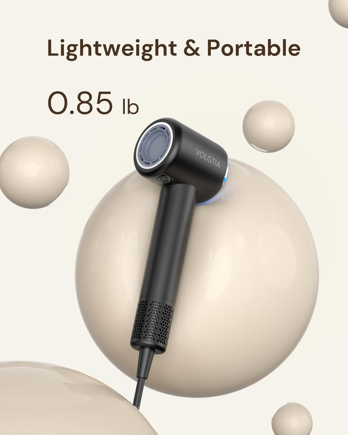 Volgtia Hair Dryer packaging front view