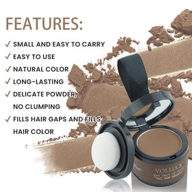 VOLLUCK Root Touch Up Powder Brown in lifestyle setting