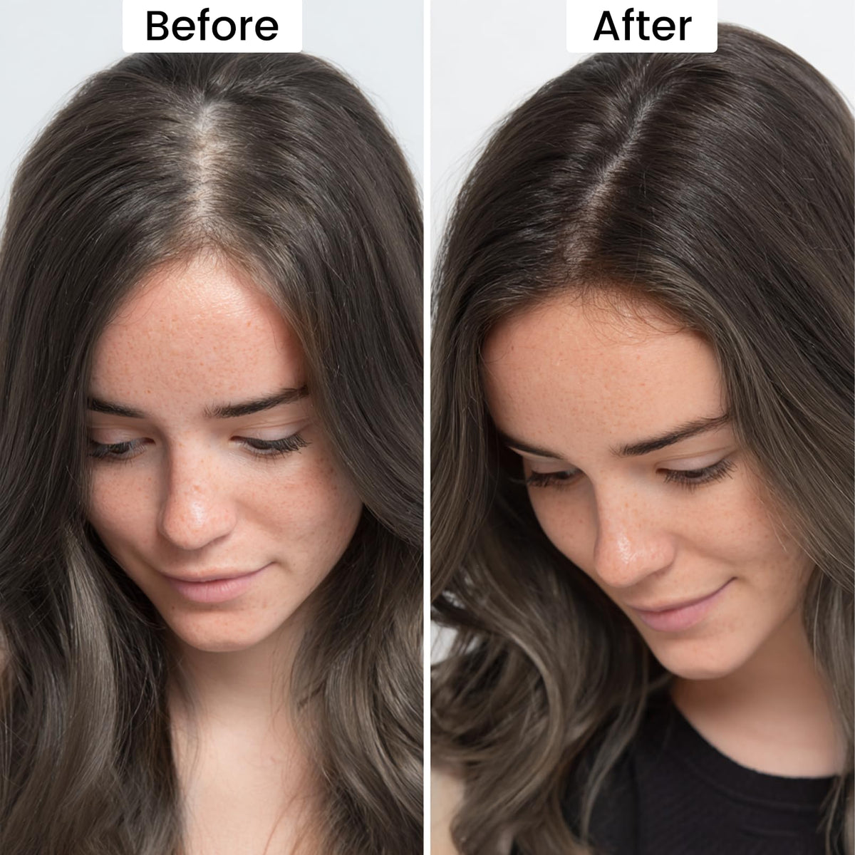 VOLLUCK Root Touch Up Powder Dark Brown back view